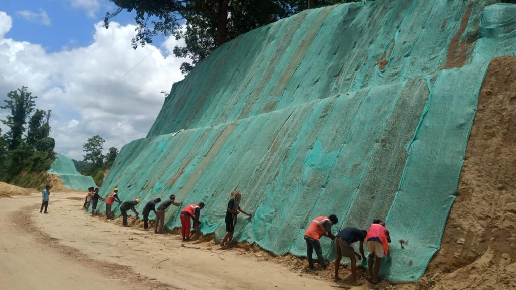 Geocell System project using geosynthetic solutions in India